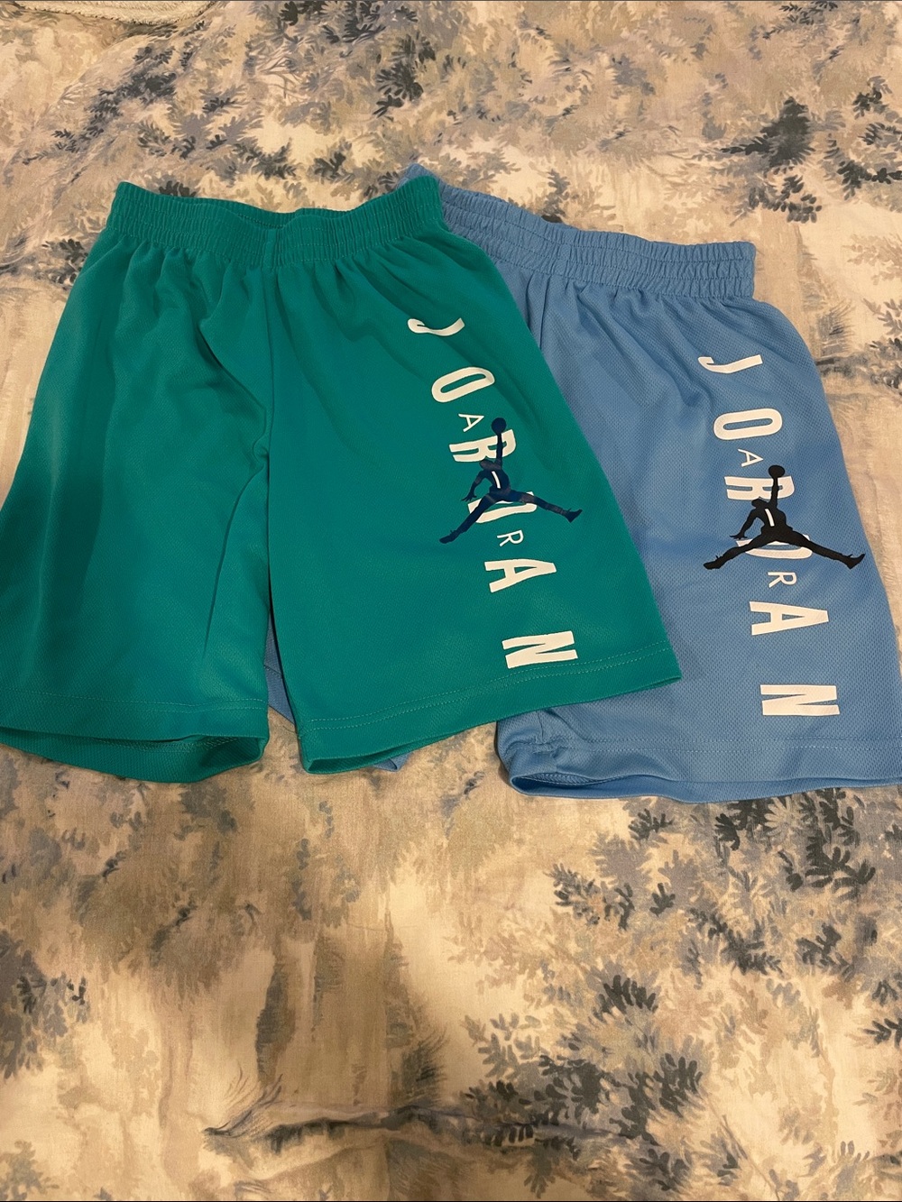 Jordan Kids' Athletic Shorts - Teal and Light Blue